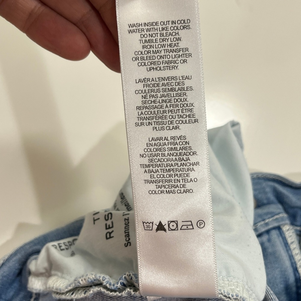 FRAME Le High Straight Jeans Womens 25 Light Blue Fading Premium Denim Capsule - Picture 12 of 13